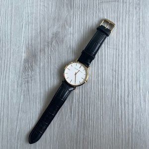 Leonard and Church Leather Watch Gold